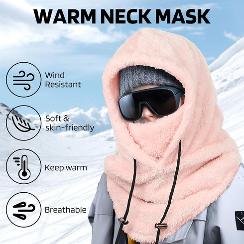 Balaclava, Winter Face Mask for Men Women Hat Neck, Windproof Fleece Ski Mask Warm Face Cover Scarf Sporty Street Fashion...
